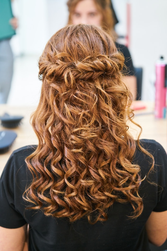 Woman with long, red hair